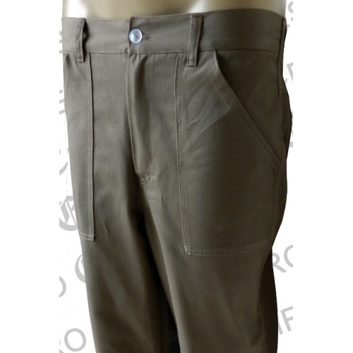 calça brim meio elastico